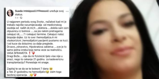 TRAGEDIJA U TUZLI: Preminula Suada H. K. – teško bolesnu pacijenticu otpustili iz UKC-a uprkos pogoršanju stanja