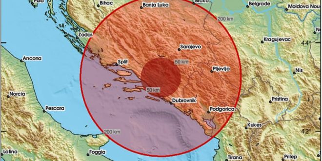 Zemljotres jačine 3,7 pogodio jug BiH: Treslo se kod Stoca i Mostara