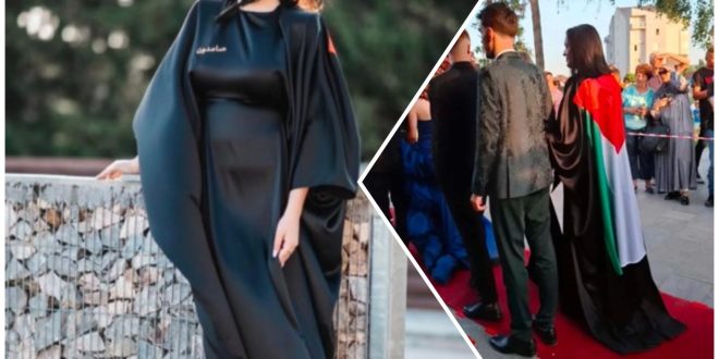 ODUŠEVILA JE ČITAV BALKAN: Maturantica iz Sjenice nosila zastavu Palestine na maturskoj večeri