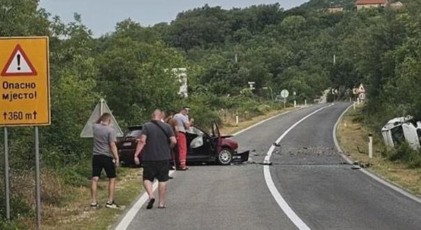 Teška saobraćajna nesreća kod Trebinja: Četvero povrijeđenih, jednoj osobi polomljen kuk