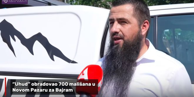 HUMANOST KOJA INSPIŠE: Sead obradovao 700 mališana u Novom Pazaru za Bajram