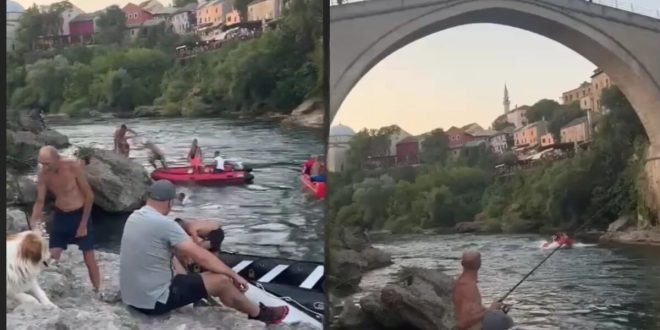 (VIDEO) Turista skočio sa Starog mosta bez dozvole, pa pretučen: Mostarci reagovali burno nakon neodgovornog poteza
