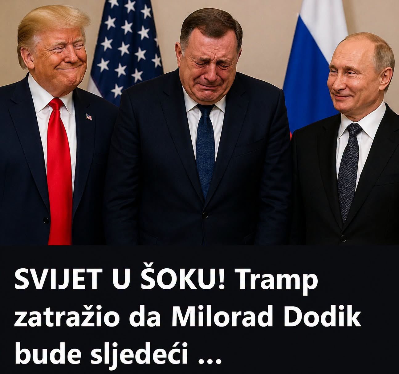 SVIJET U ŠOKU! Tramp zatražio da Milorad Dodik bude sljedeći