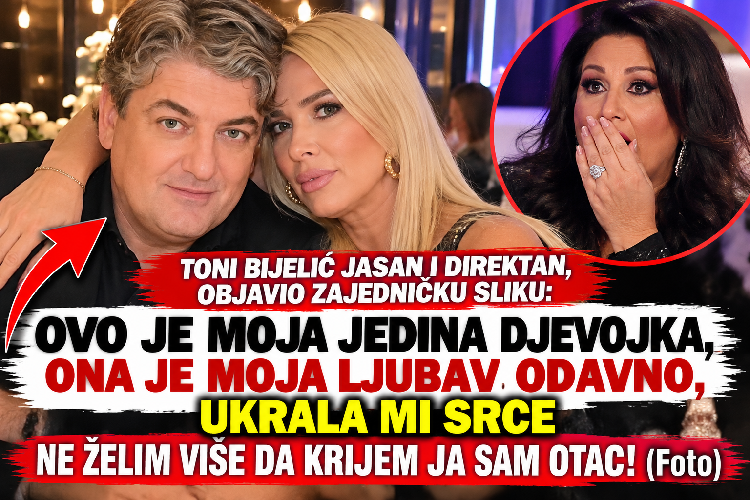 Toni Bijelić jasan i direktan, objavio zajedničku sliku: 0vo je moja jedina djevojka, 0na je m0ja djev0jka 0davn0...